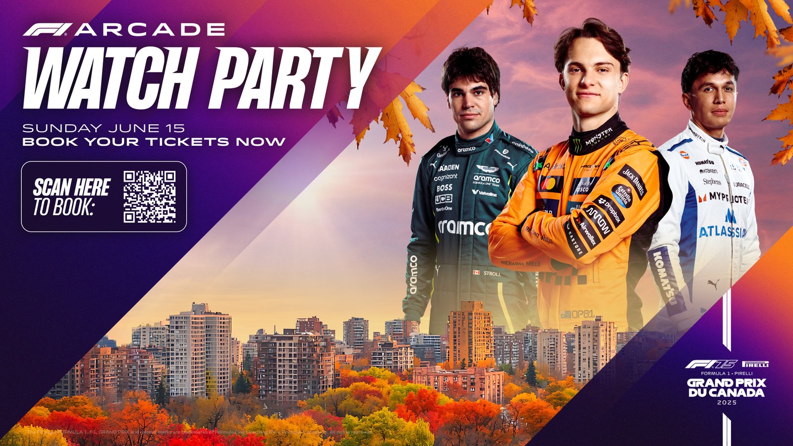 Official F1® Montreal Watch Party at F1 Arcade